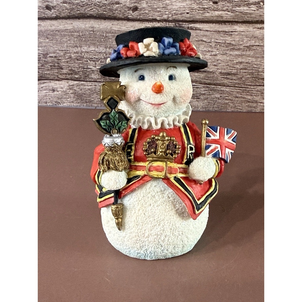 Vintage Roman Inc Snowman BRITISH Figurine 1998 Galleria Lucchese 71265